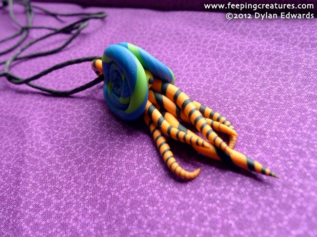 Tentacle Mollusc - Feeping Creatures monster necklace