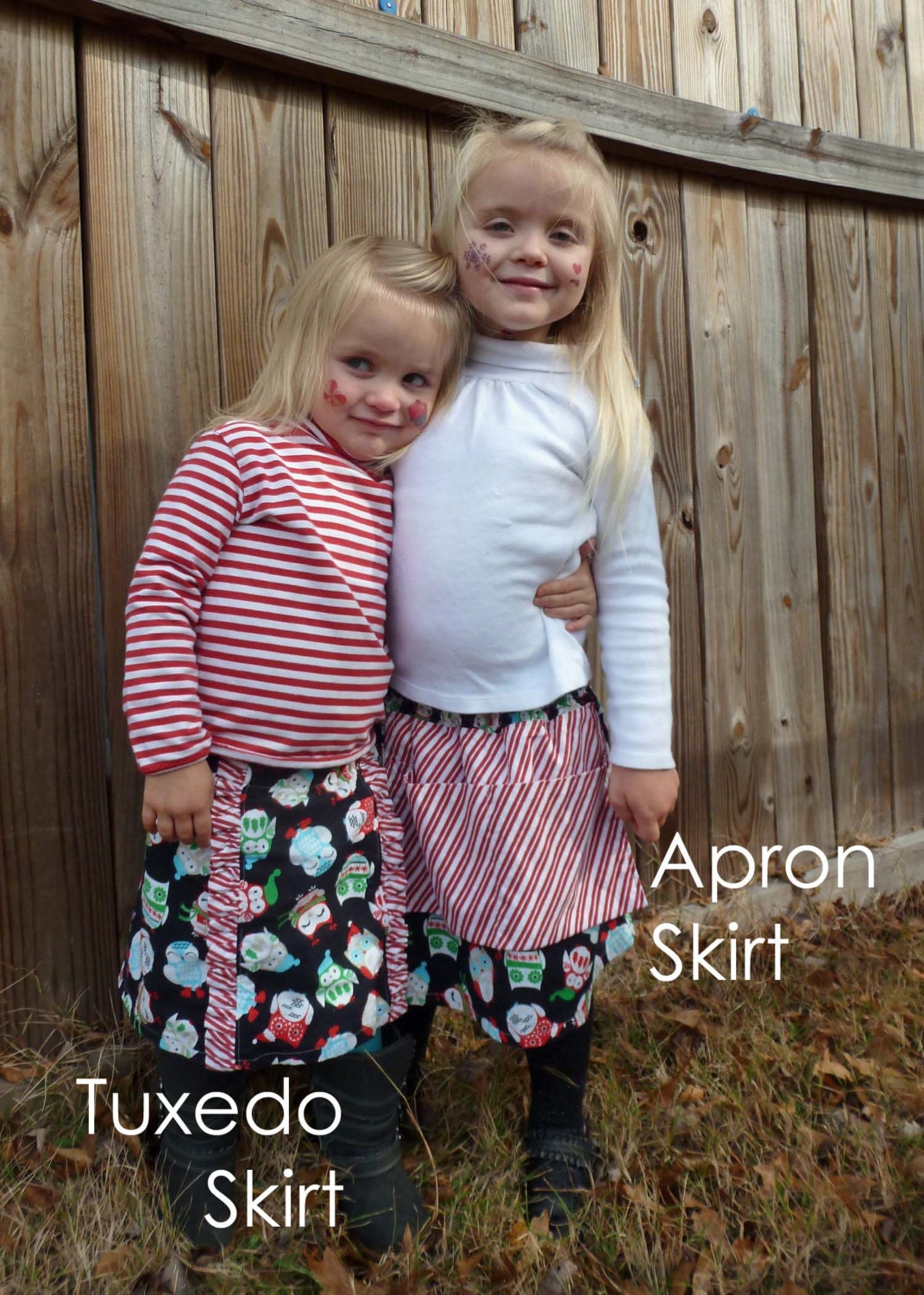 Ruffled Tuxedo Skirt AND Apron Skirt pdf Sewing Pattern Bundle Pack - Instant Download - Sale