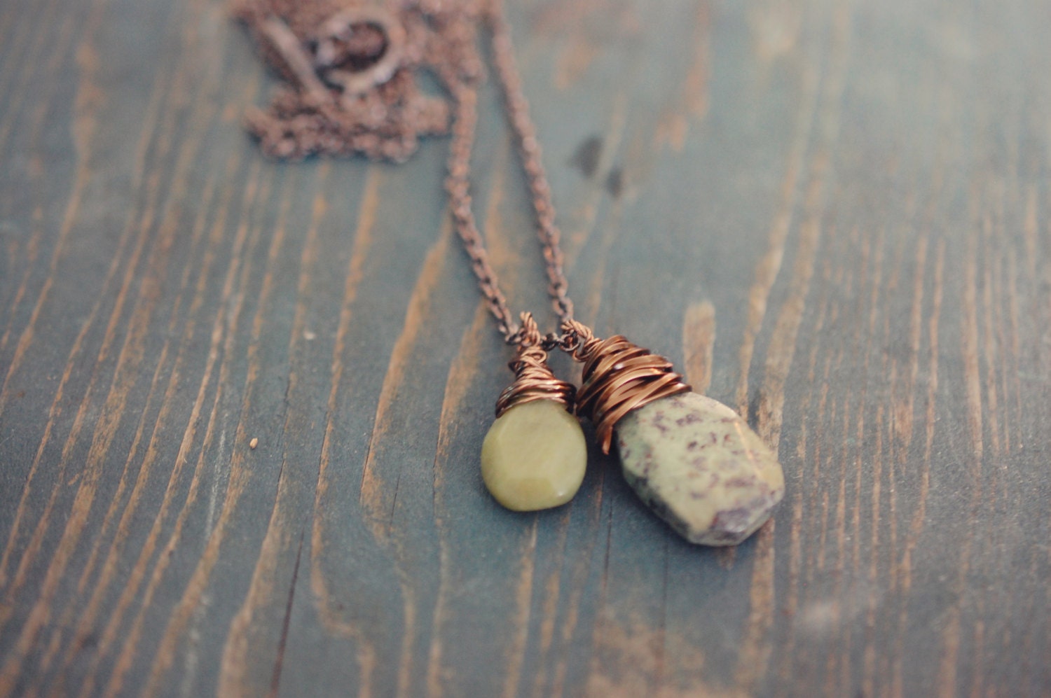 Turquoise and Gemstone Serpentine Necklace