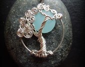 Pale Moon Tree of Life Necklace-Sterling Silver