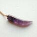 Amethyst Crystal Tusk Necklace - Handmade Jewelry - Free Shipping in the US - Summer Fashion