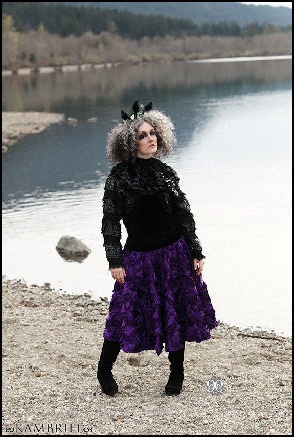 Deadly Nightshade Circle Skirt by Kambriel