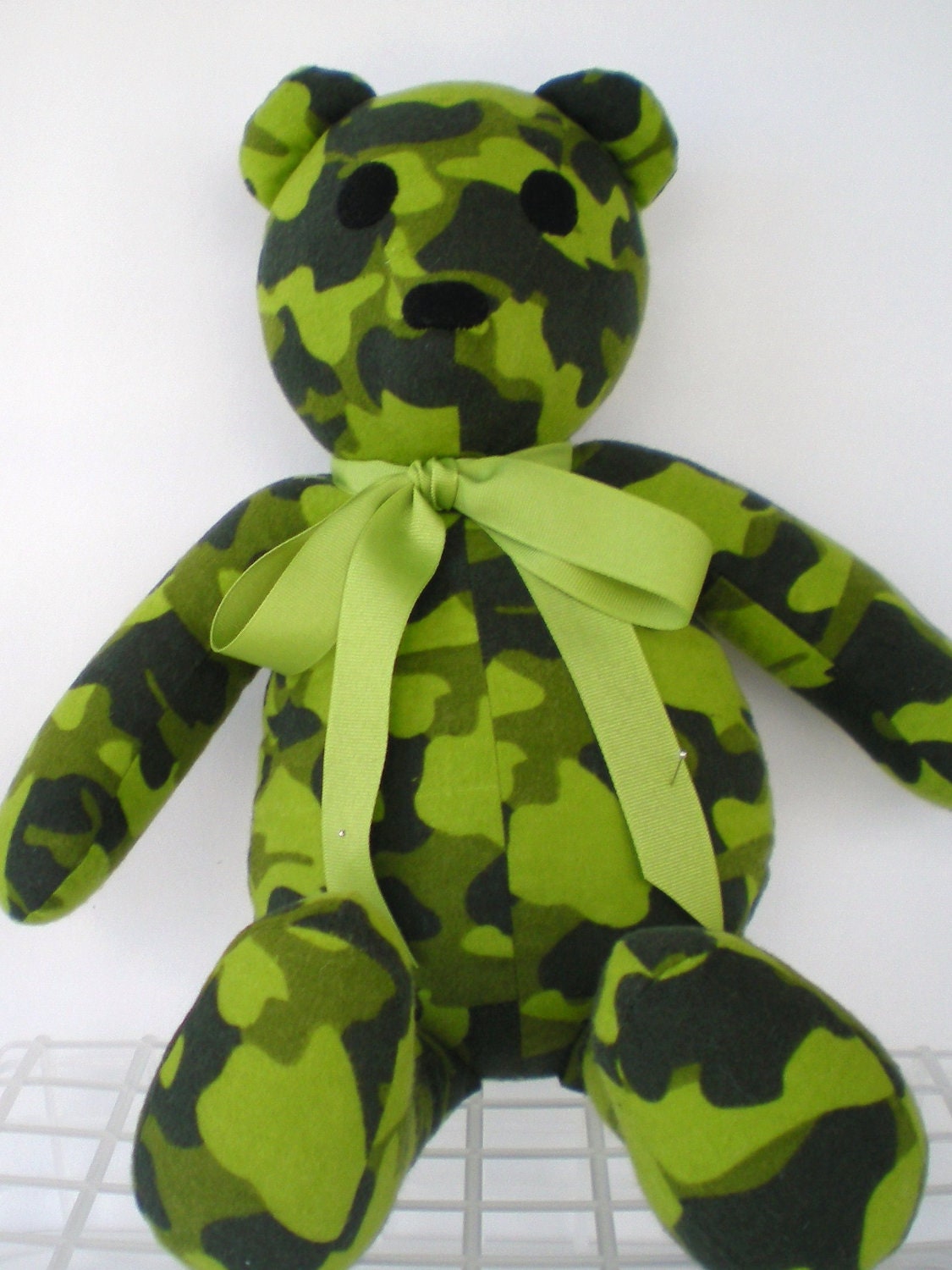 Camo Teddy Bear Handmade