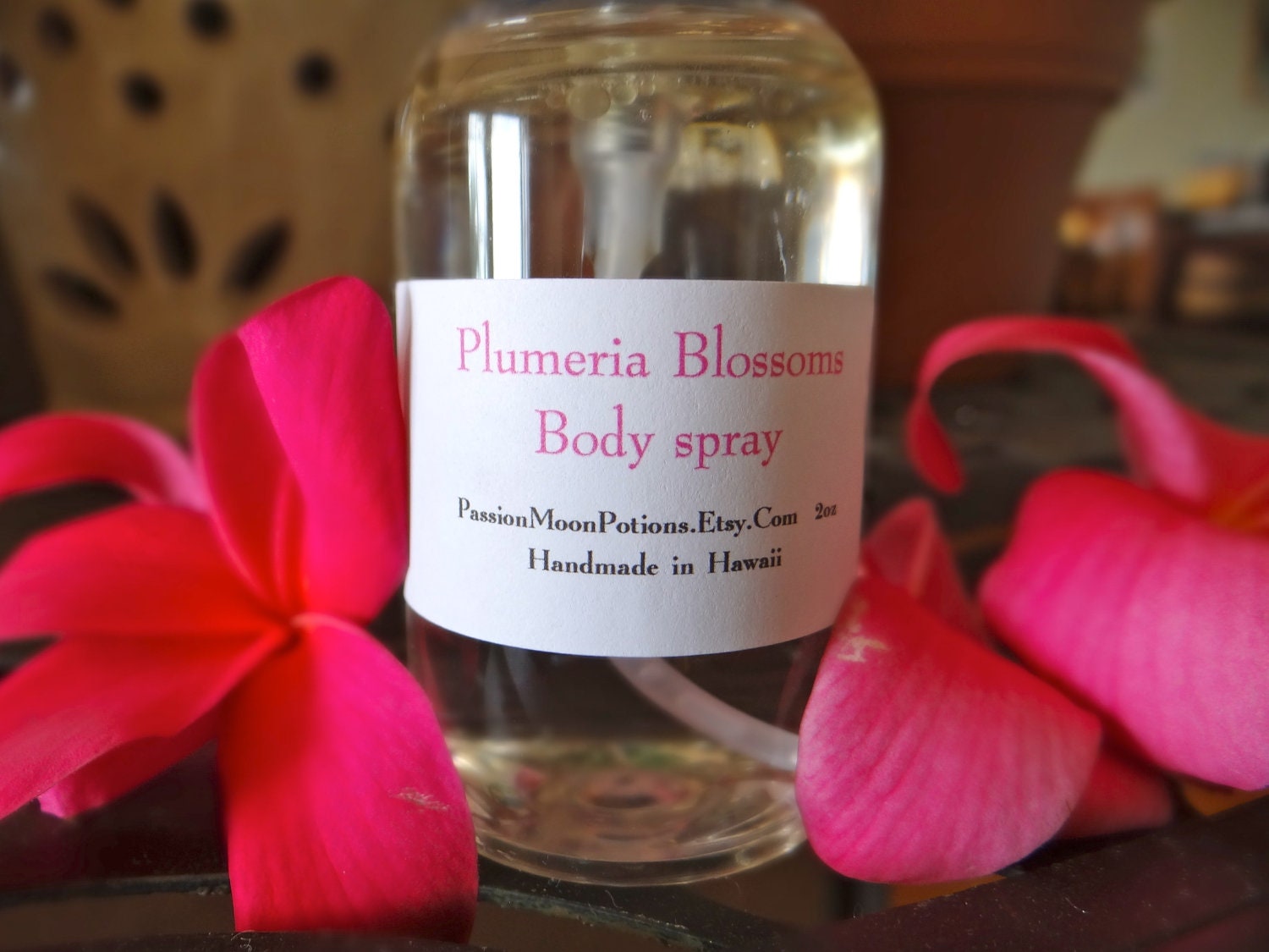 Plumeria Blossoms Room and Body Spray 2oz