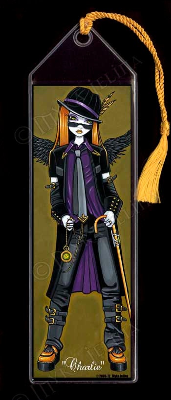 Charlie Hipster Steampunk Angel Fairy BOOKMARK