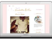 Premade Blogger Template Isabella