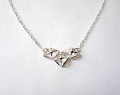 Geometric necklace silver necklace silver jewelry Mother's Day gifts for her 