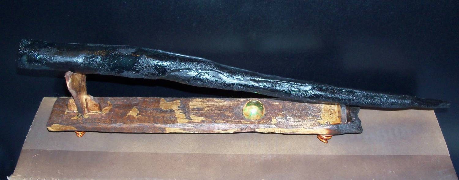 Leather Headmaster's Wand -- DEFINITELY One of a Kind  13 Inches