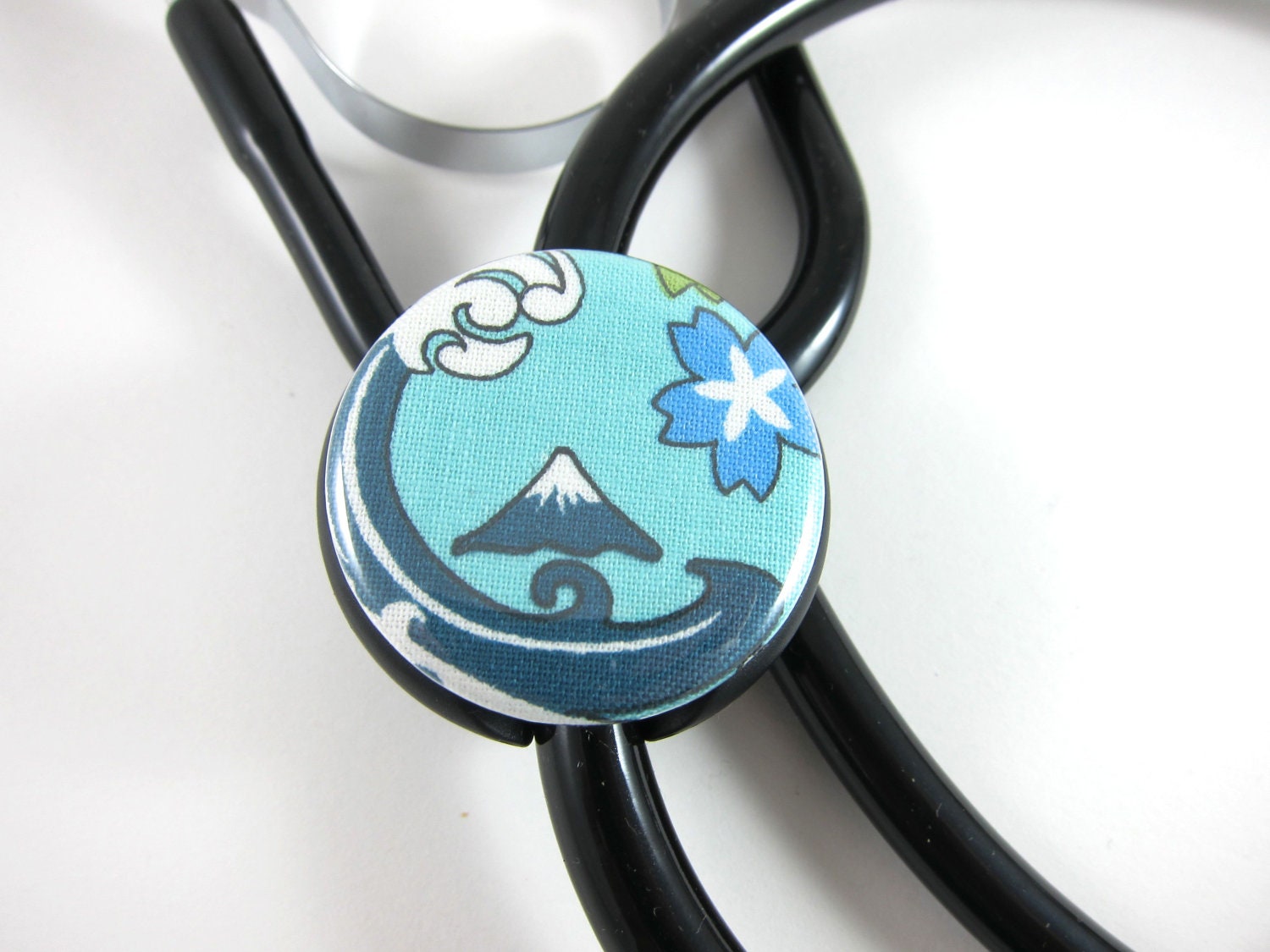 Stethoscope ID Tag Clip Charm - Mt Fuji
