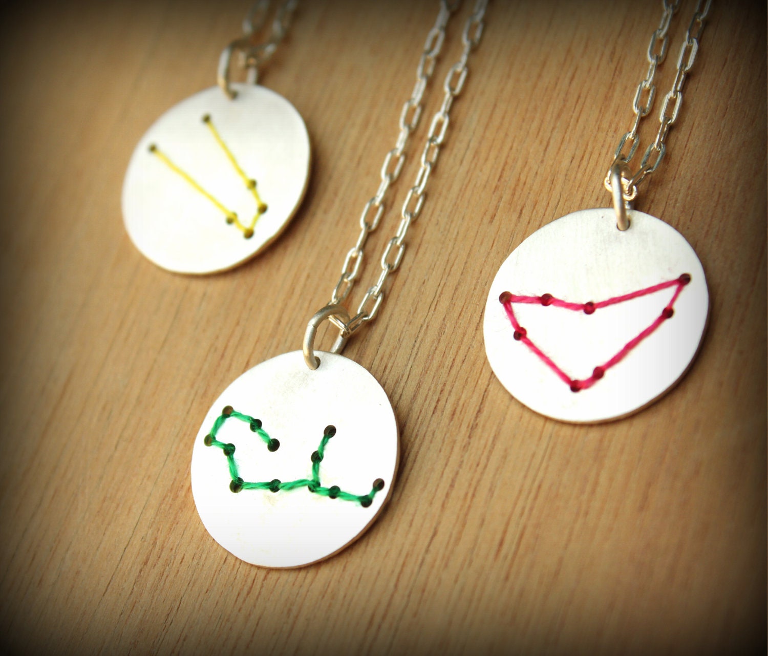 Constellation Necklace-45cm Chain- Personalized- Astrological Zodiac Sign Jewelry-Sterling Silver-