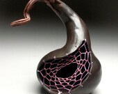Stemmed Ceramic Dreamcatcher Gourd