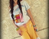 LOVE Hippie Vintage Long Bloomer Sweat Shorts