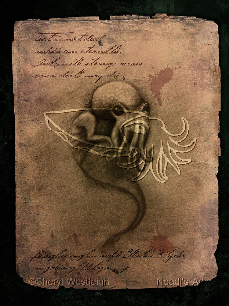 Cthulhu Spawn, 4x5 Print on Fugi Crystal Archive Matte - Unframed