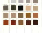Wool Felt Fabric  Your Choice THREE Brown Grey Black Gray White Felt for Crafting and Sewing