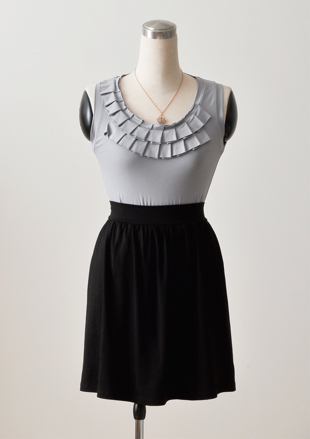 Basic Black Womens Skirt, Jersey Skirt