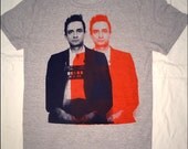 3D Johnny Cash Mens Heather Gray Tshirt