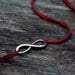 wish bracelet friendship bracelet infinity charm memorial day jewelry red thread wishlet letterhappy etsy red poppy mother daughter jewelry