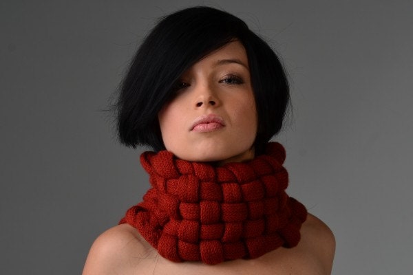 27% OFF - Woven Cowl in Spice