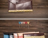 leather clutch