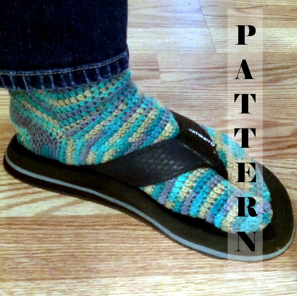 Tabi Split Toe Socks Flip Flop Socks - Crochet Pattern 517  INSTANT DOWNLOAD