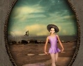 Portrait Photography Collage Mixed Media Ballet Print Decor Sailboat Art Nova Scotia 8x10 Print  - Tuesday's Child