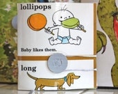 HandMade ReCycled ART BOOK .  A Unique Concept Journal Sketchbook . Become Inspired . Lollipops Baby