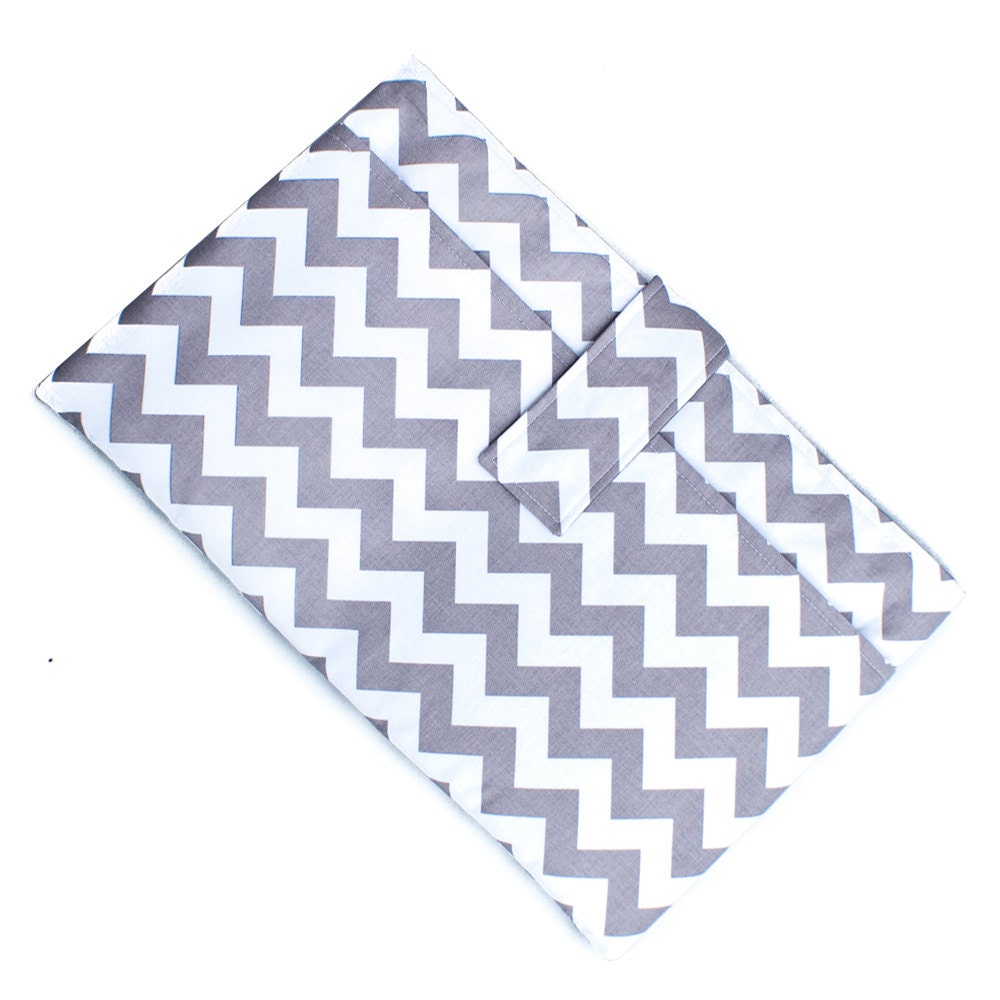 Macbook Laptop Sleeve with Pocket -- Chevron -- 14 15 15.6 Inch -- MADE TO ORDER