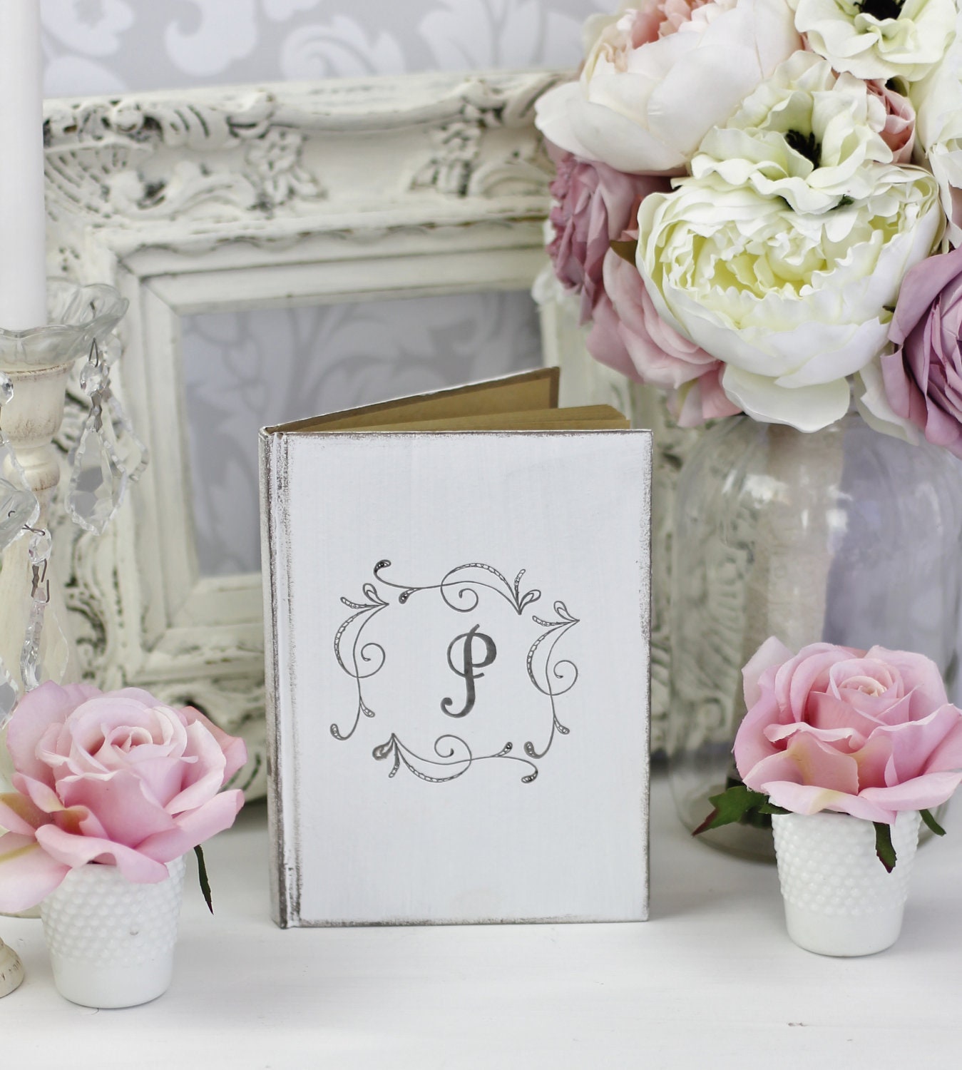 wedding guest book bridal shower shabby chic decor by wedding guest book bridal shower shabby chic decor by