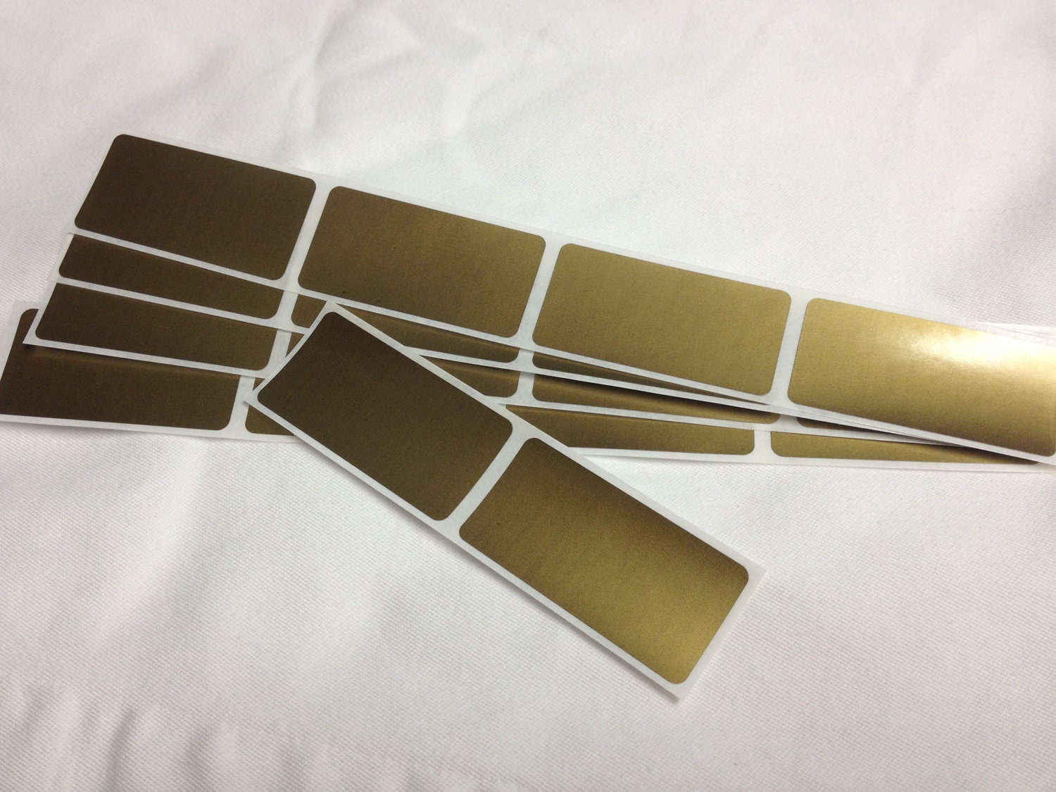 100 Gold Rectangle 1 x 2 inch scratch off labels stickers for games and promotions