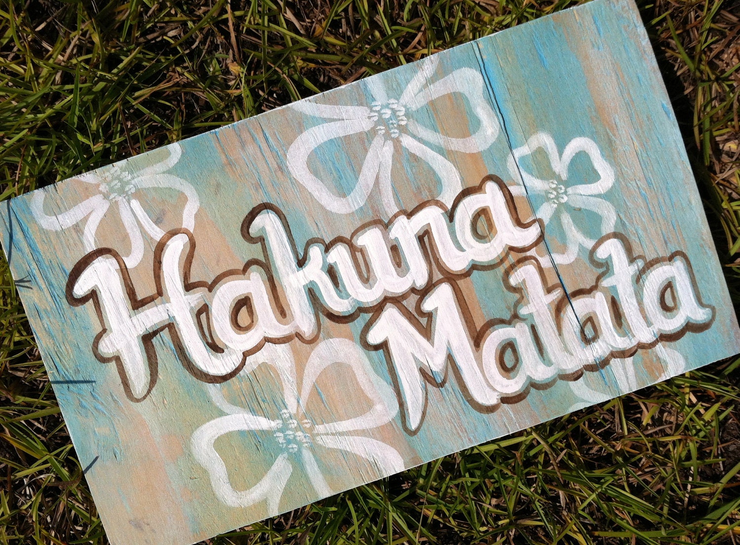 Hakuna Matata Wood Sign - Hand Painted - Unique
