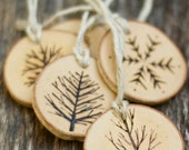 round wood ornaments by thesittingtree on etsy
