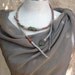 Evelin - Wrapped Textile Fiber Necklace - Handmade - Art To Wear Upcycled - Recycled - Organic Look - Fashion - Women Accessories