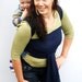 Baby Carrier Wrap Indigo Blue Woven Cotton Gauze BabyEtte - Non-Stretchy - MANY more colors in the shop - Ready to ship
