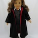 American Girl Doll Sized Girl Wizard Costume With Wand