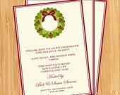 Christmas Wreath Party Invitation Il_170x135