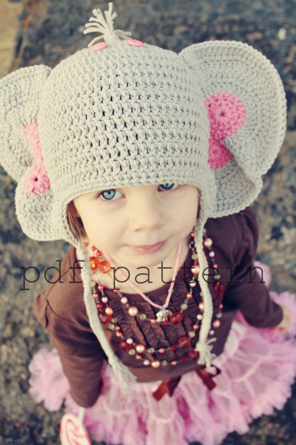 Peanuts the Elephant Crochet Hat PDF Pattern