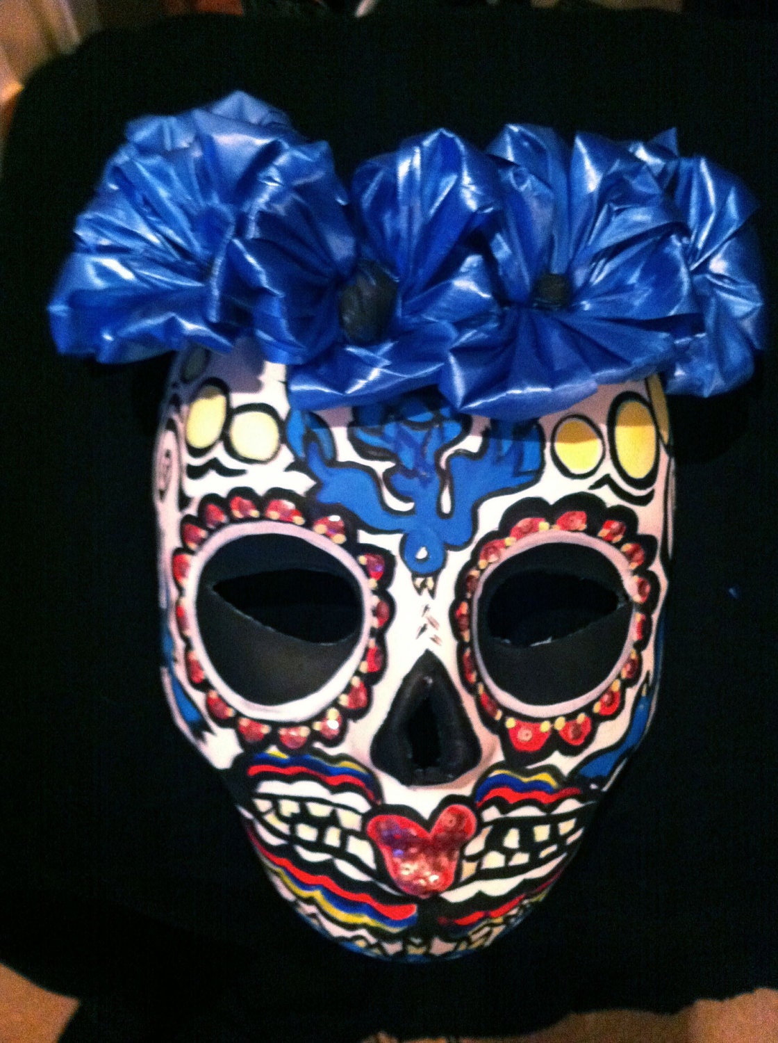 Masquerade ball Day of the Dead Sugar Skull Mask