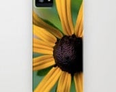 iPhone5 Case OR iPhone4/4S - Photography Cell Phone Cover - iPhone 5 Hard Case - Yellow Susan - Nature - Sunflower - Yellow Botanical
