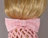 Vintage-Style Pink Gingham Mini Snood & Bow