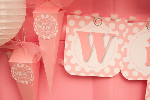ICICLE Favor Box (Pink) - DIY Printable PDF