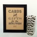 WEDDING CARDS and Gift Table Sign Rustic Wedding - 8x10, Personalized, Kraft Paper