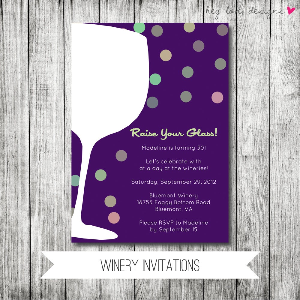 Winery Party Invitation