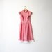 Cyber Monday Etsy Sale - Vintage 60s Red & White Check Apple Pie Dress xs/s