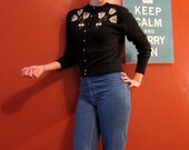BELL BOTTOM blue jeans 1970s high waisted Faded Glory M