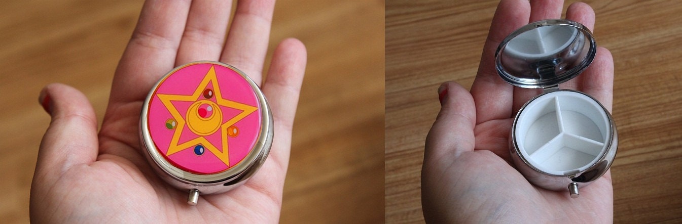 Sailor Moon - CRYSTAL STAR COMPACT - Trinket Box / Pill box - Glitz Galore