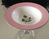 Shabby Chic Upcycled Repurposed Soap Dish Trinket Dish Jewelry BIrdfeeder Garden Art
