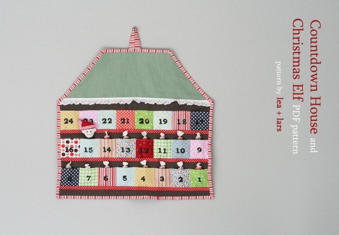 Advent Calendar PDF Pattern - Christmas Countdown - INSTANT DOWNLOAD