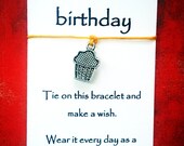 Wish Bracelet - HAPPY BIRTHDAY Cupcake - Buy 2 Get 1 Free