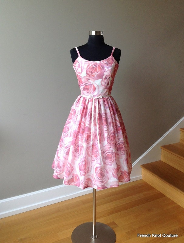 Floral Bridesmaid Dress ROSIE'S POSIES, Cotton Voile