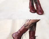 Impulse in Burgundy - Handmade Leather Boots - CUSTOM FIT